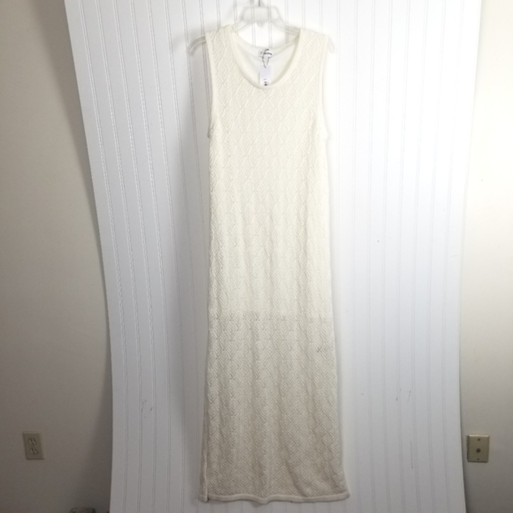 The Drop NWT Womens Ritu Crochet Maxi Dress Size XL White Romantic Cottagecore - Picture 2 of 13